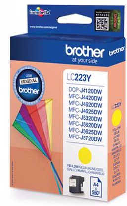 Fotografija izdelka Brother Kartuša LC223Y, yellow, 550 strani MFC-J4620DW