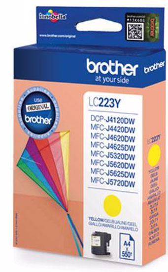 Fotografija izdelka Brother Kartuša LC223Y, yellow, 550 strani MFC-J4620DW