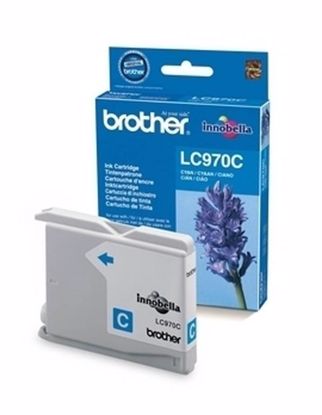 Fotografija izdelka Brother Kartuša LC970C, cyan, 300 strani DCP135/150/235 MFC235/261