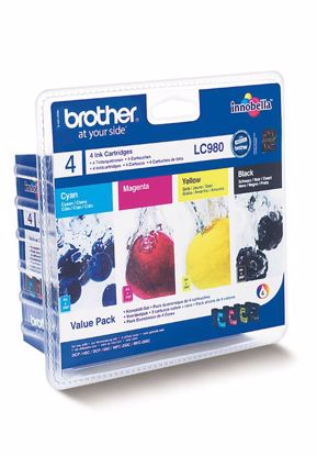 Fotografija izdelka Brother Kartuša LC980, ValuePack DCP145C/165C/195C/375 MFC250C/290C