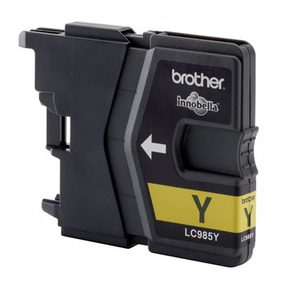 Fotografija izdelka Brother Kartuša LC985Y, yellow, 260 strani DCPJ125C/J315W/J515W